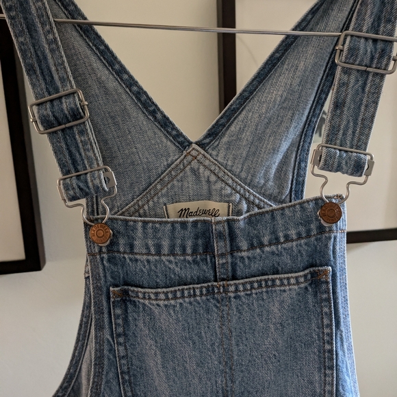Madewell denim oversized carpenter overalls - sz XS - Picture 5 of 5